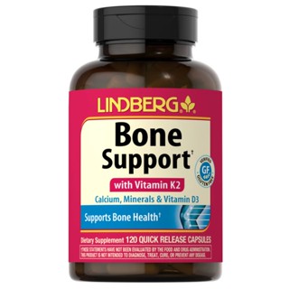 Lindberg Bone Support with Vitamin k2 120 Capsules