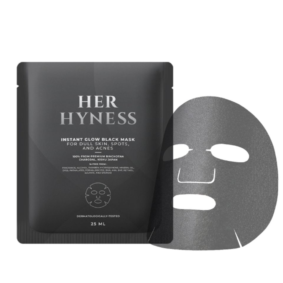 HER HYNESS INSTANT GLOW BLACK MASK 1 BOX (7 SHEETS) Shopee Thailand