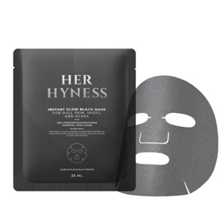 HER HYNESS INSTANT GLOW BLACK MASK 1 BOX (7 SHEETS)