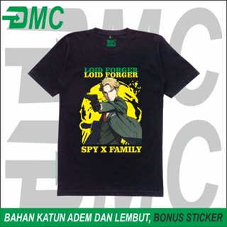 เสื้อยืด ผ้าฝ้ายแท้ พิมพ์ลายอนิเมะ Loid Forger Spy X Family Combed 30s สําหรับผู้ชาย