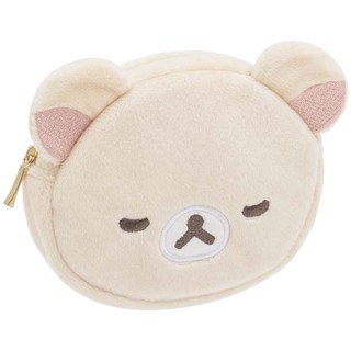 กระเป๋า Rilakkuma - New Basic Rilakkuma Face Pouch แบบ Korilakkuma ขนาด 11 x 13 x 4 ซม.