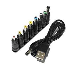 สายชาร์จ​DCพร้อม8หัว(usb​ to DC cable+8หัว)พร้อมส่ง