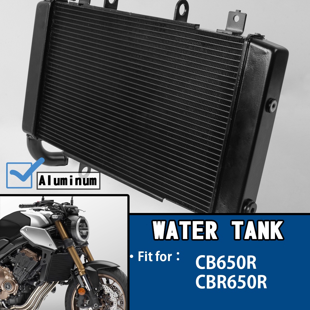 Ultrasupplier ถังน้ํารถจักรยานยนต์หม้อน้ํา Cooler Cooling สําหรับ Honda CB650R CB 650 R CBR650R CBR 650 R 2018-2023