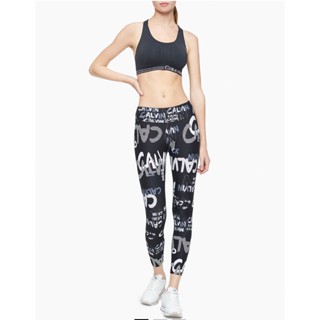 Ck แท้ Performance Camo High Waist 7/8 Leggings - M