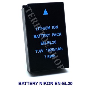 EN-EL20  ENEL20 Camera Battery For Nikon 1 AW1,Nikon 1 J1,J2,J3,Nikon 1 S1,Nikon COOLPIX A,Blackmagic,P1000