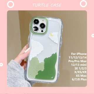 [พร้อมส่ง] เคสโทรศัพท์มือถือ ซิลิโคน อะคริลิค ลายลูกไม้ อินเทรนด์ สําหรับ iPhone 14 13 12 11 promax XS XR xsmax se2020 6 7 8plus mini