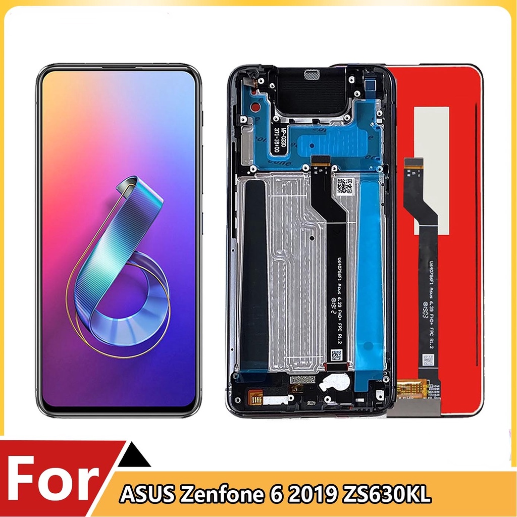 อะไหล่หน้าจอ LCD ดิจิไทเซอร์ 6.4 นิ้ว สําหรับ Asus Zenfone 6 2019 ZS630KL Asus ZS630KL 6Z I01WD