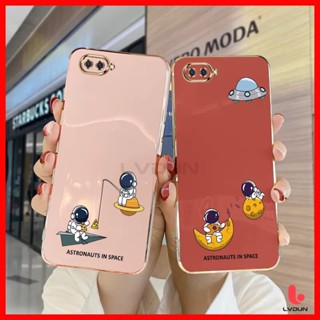 เคส OPPO A3S A1K A5S A12 A7 A17 A17K A16 A9 2020 A5 2020 A16K Astronaut Soft Case 2B-XQ