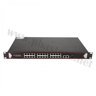 POE switch 24ch 10/100M 2RJ45/1SFP/1U