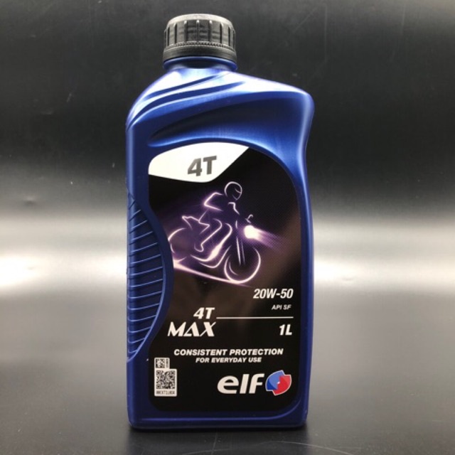 ELF 4T MAX 20W-50 (1L) ELF 20W50 20W 50 MINYAK HITAM ELF 20W50 100