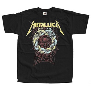 เสื้อยืดครอป เสื้อยืดผ้าฝ้าย 100% พิมพ์ลาย Metallica The Struggle Within Album Hetfield Music โอเวอร์ไซซ