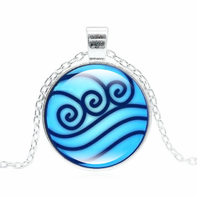XUSHUI XJ Avatar The Last Airbender Legend of Korra Water Tribe Glass จี้สร้อยคอผู้หญิงเครื่องประดับ