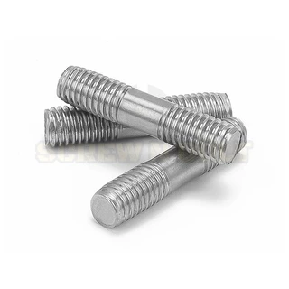 สตัด โบลท์ เกลียวไม่ตลอด สแตนเลส 304 เกลียวมิล 2 ข้าง M10 / 2 Thread End Stud Bolt SUS304
