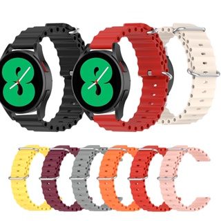 สายนาฬิกาข้อมือซิลิโคน อุปกรณ์เสริม สําหรับ Samsung Galaxy Watch 4 5 6 Classic 43 มม 47 มม 40 มม 44 มม 46 มม 42 มม 5 pro 45 มม.