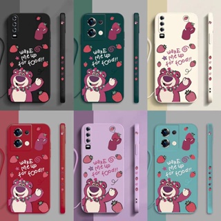 เคสโทรศัพท์มือถือ ซิลิโคนนิ่ม ลาย LOTSO STRAWBERRY BEAR พร้อมสายคล้อง สําหรับ huawei mate 10 mate10 pro mate 20 mate 20 pro mate 20x