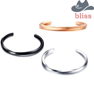 Bliss สร้อยข้อมือ กําไลข้อมือ ไทเทเนียม สไตล์วินเทจ สีดํา สีเงิน สีทอง สําหรับผู้ชาย