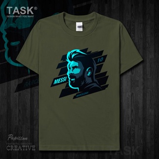 Task Messi Messi เสื้อยืดแขนสั้น ผ้าฝ้ายแท้ ลายฟุตบอล Argentina Bazaar 0002 แฟชั่นฤดูร้อน สําหรับผู้ชาย และผู้หญิง