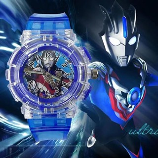 Sero Ultraman นาฬิกาข้อมือดิจิทัล มีไฟ LED เรืองแสง ลายการ์ตูนอนิเมะ สําหรับเด็ก