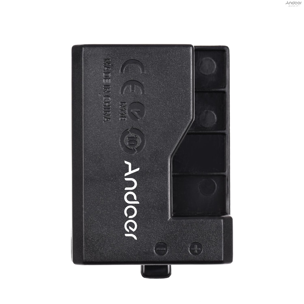Andoer ACK-E10 5V USB Dummy Battery DC Coupler (Replacement for LP-E10) with Power Adapter Compatible with  EOS Rebel T3/T5/T6/T7/T100/Kiss X50/Kiss X70/1100D/1200D/1300D/2000