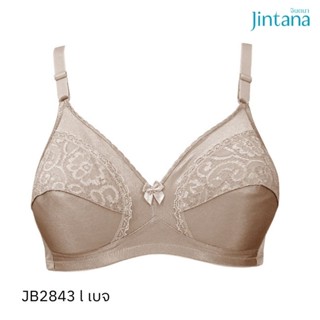 Jintana เสื้อชั้นใน (ไม่เสริมโครง) รุ่น Basic Bra รหัส JB2843 สีเบจ