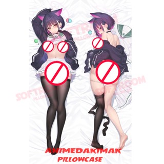 ปลอกหมอน แบบนิ่ม ลายอนิเมะญี่ปุ่น Archive Kazusa Anoyama Dakimakura ขนาด 50x160 ซม. สีฟ้า สําหรับโซฟา เตียง DK4013