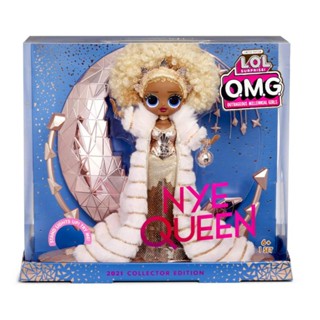 MGA LOL Surprise Holiday OMG 2021 Collector NYE Queen Fashion Doll ตุ๊กตา​ แอลโอแอลเซอร์ไพ​รส์​ เจ้าหญิง​ ของเล่น