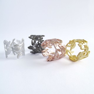 แหวนใบไม้ สามารถปรับไซส์ได้ Naturalness  Ring  Adjustable Ring nn