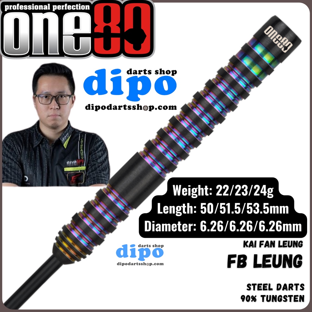 ONE80 Steel Darts - FB Leung 2 ( FB Kai Fan Leung player model)