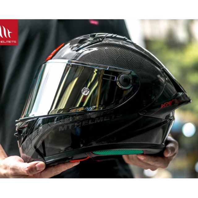 ชิวหน้าหมวกกันน็อค MT Carbon KRE+ สีปรอท กระจกหน้า MT helmet