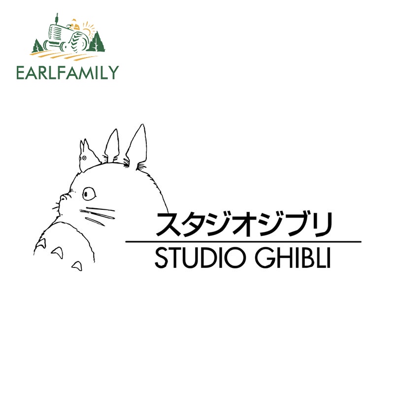 Earlfamily 13 ซม.Totoro สติกเกอร์รถบุคลิกภาพกระจกรถจักรยานยนต์แล็ปท็อป Decals Scratch-Proof ไวนิลตกแต่ง
