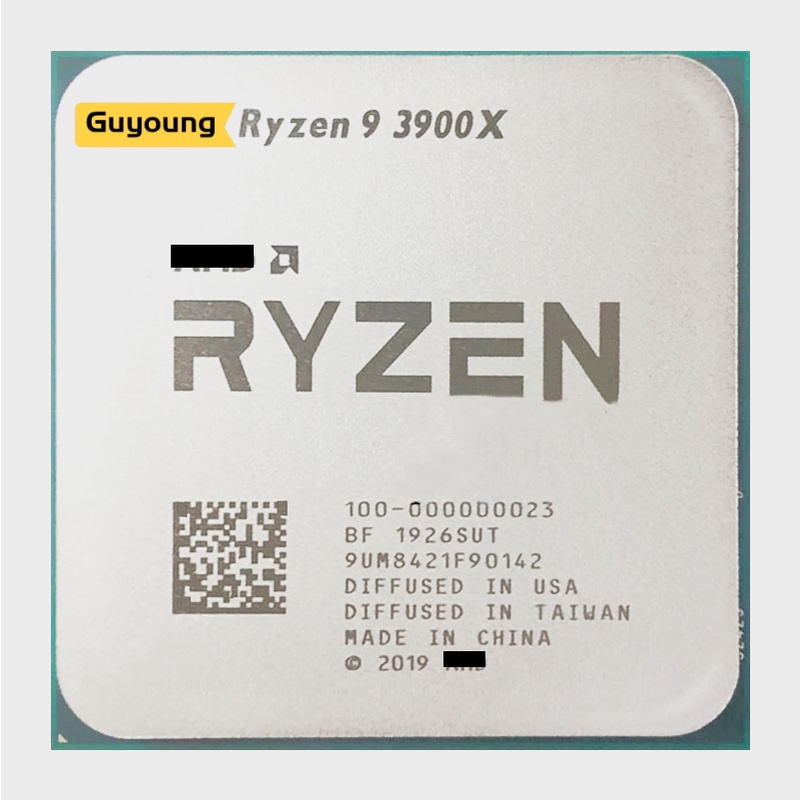 โปรเซสเซอร์ CPU Ryzen 9 3900X NEW R9 3900X 3.8 GHz Twelve-Core 24-Thread 7NM L3=64M 100-000000023 ซ็