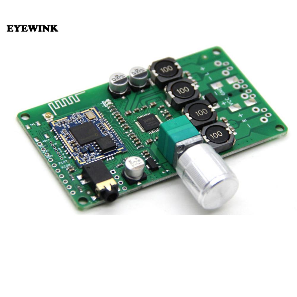 Bluetooth 5.0 Qualcomm QCC3031/3034 knob volume aux input aptxhd power amplifier board 2x10w/15w