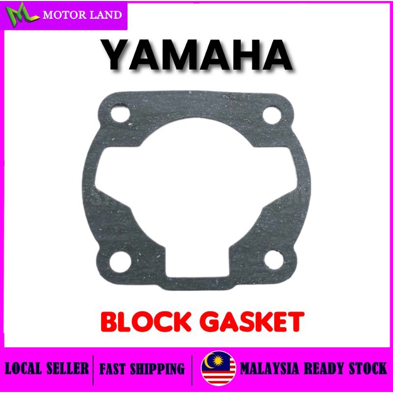 GASKET CYLINDER BLOCK YAMAHA LC135 Y125 RXZ RXS SRL Y80 Y100 Y110 YB100 LAGENDA SRL110 SRL115FI Y125