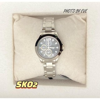 SKONE หญิง สายสแตนเลส3วงพร้อมกล่องสวยมากพร้อมส่งในไทย SKO1