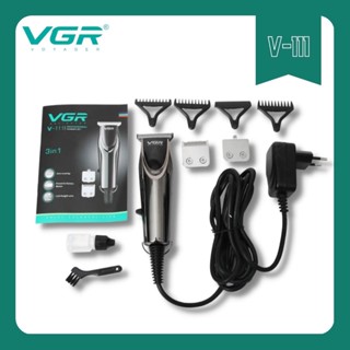 VGR navigator professional trimmer set 3 in 1 ปัตตาเลี่ยนตัดแต่งทรงผมและหนวดเครา จอน รุ่น V-111