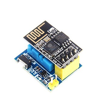 โมดูล ESP8266 พร้อมเซนเซอร์วัดอุณหภูมิ และความชื้น ESP8266 ESP-01 ESP-01S DHT11 Temperature and Humidity WiFi Node Mo...