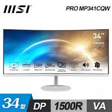 MSI Monitor Pro MP341CQW สีขาว / Pro MP341CQW สีดำ (จอมอนิเตอร์, จอคอมพิวเตอร์)