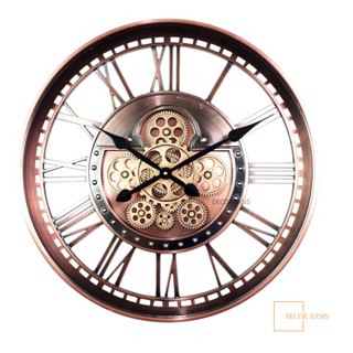 DECORATIVE GEAR WALL CLOCK นาฬิกาตกแต่งบ้าน นาฬิกาแขวน นาฬิกาฟันเฟืองหมุน นาฬิกาฟันเฟือง GEAR wall clock