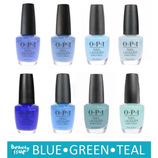 OPI - สีฟ้า สีเขียว เทอร์ควอยซ์ น้ำเงิน Turquoise หลายโทน Rich girls and po-boys / No room for blue  💯%