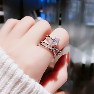 แหวน Spiral Dimond Ring เครื่องประดับ แฟชั่น