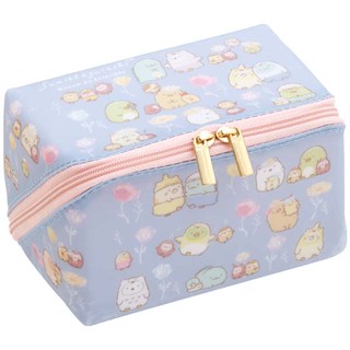 กระเป๋า Sumikko Gurashi Minna de Kotorikko pacapo. Multi Pouch สีฟ้า เป็นกระเป๋าอเนกประสงค์ เปิดซิปได้กว้าง