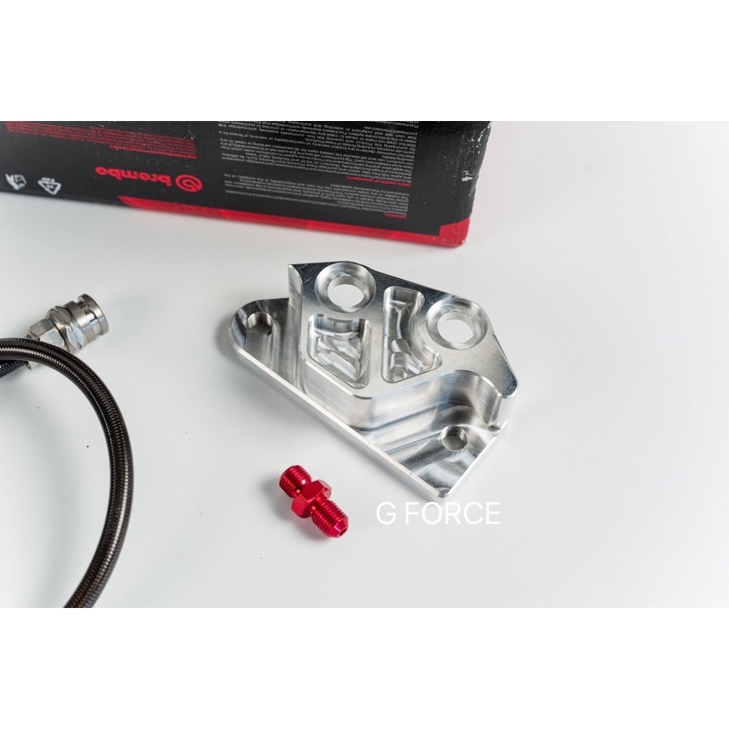 ชุดปั้ม​หน้า - ชุดปั้มหลัง Brembo​ ​Xmax​ Forza350​​ Forza300 แบมโบ้4พอต หนูชิด ปักข้าง สายเอินแท้ - รูปที่ 3