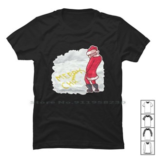 Cotton T-Shirt Funny Santa Claus Merry Christmas T Shirt 100% Merry Christmas Christmas Tree Claus Merry Enjoy Tree471