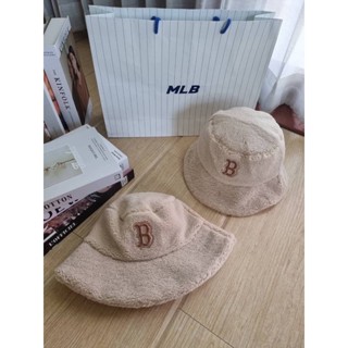 พร้อมส่ง ‼️👒หมวกไหมพรม mlb สีน้ำตาลใส่สวยมาก ของแท้💯