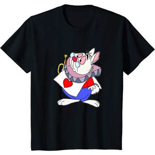 Alice in Wonderland Movie rabbit Mens 100% Cotton Round Neck Short Sleeve T-Shirt