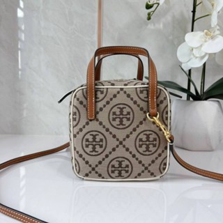 Tory Burch T monogram jacquard cube crossbody