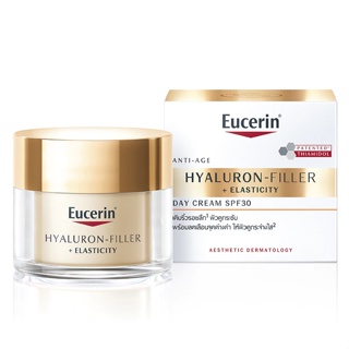 (ของแท้ 100 % ฉลากไทย) Eucerin Hyaluron-Filler +Elasticity / Day-night Cream 50 G ครีมบำรุงหน้า สูตรกลางวันและกลางคืน