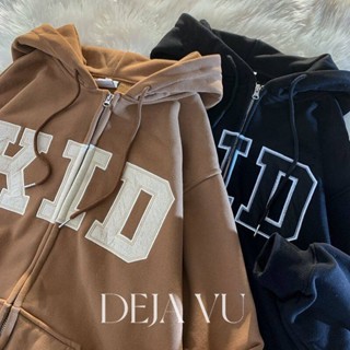 Deja Vu เสื้อกันหนาว เสื้อสเวตเตอร์ลำลอง ใส่สบาย ทรงหลวมน่ารัก เสื้อแขนยาวฮูด
22121988