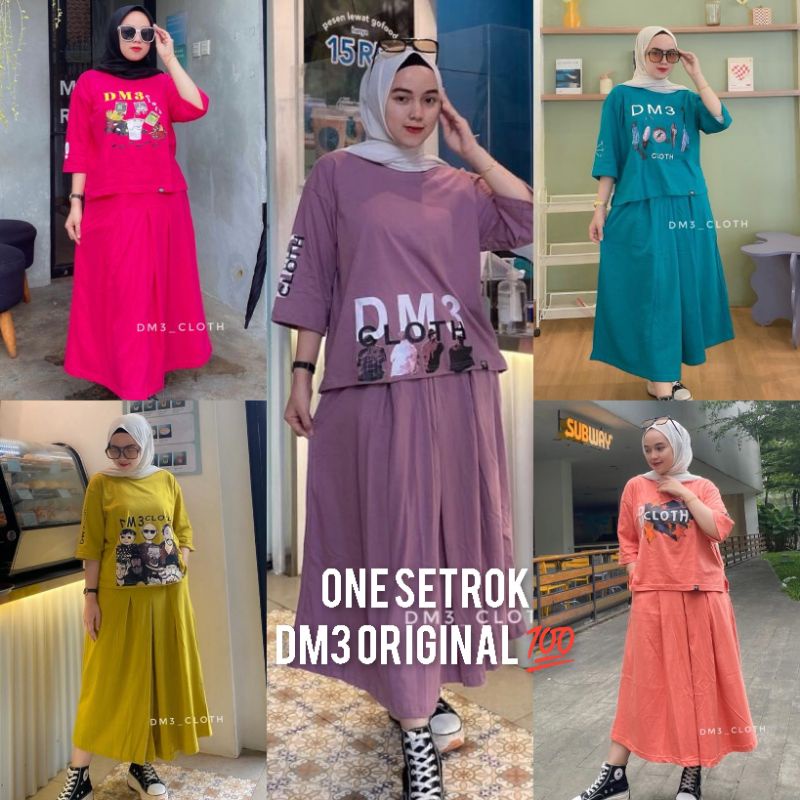 Vrn ID - ONE SET DM3 T-SHIRT SKIRT /SKIRT SET/ผู้หญิงชุดROK/DM3 SKIRT