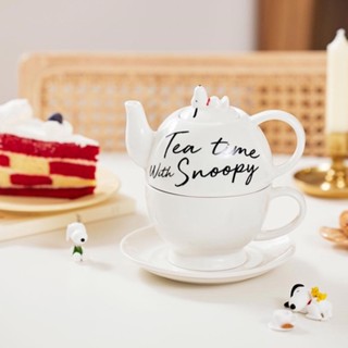 ( พร้อมส่ง ) Snoopy Stackable Teapot Set ชุดกาน้ำชาสนู้ปปี้